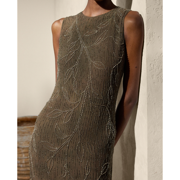 Carroll Embellished Silk Cocktail Dress