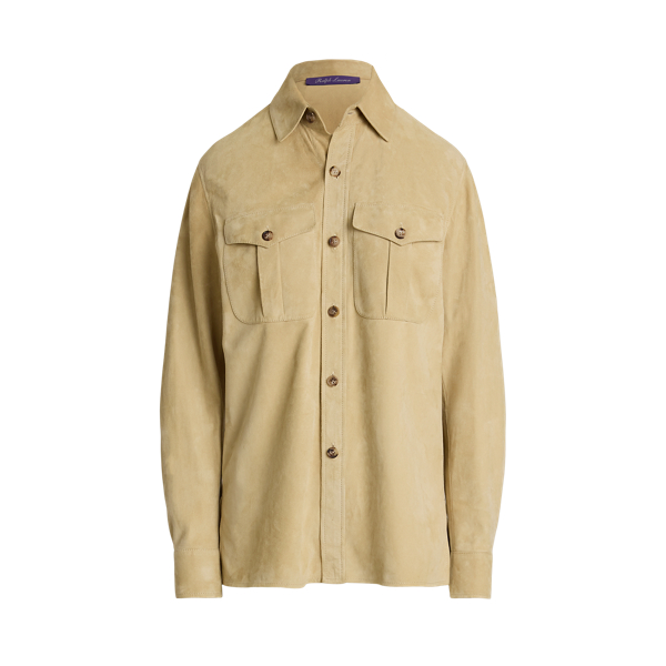 Ralph lauren suede shirt sale