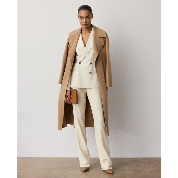 Lux Cream Camden Wool Crepe Jacket Ralph Lauren Collection 8