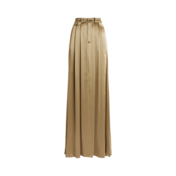 パンツ 2000s ralph lauren silk linen blend pant Greer Silk-Linen Twill Pleated Pant