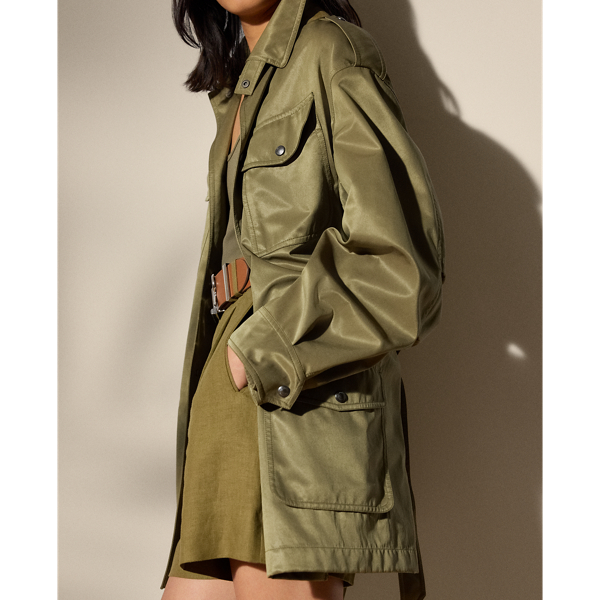 RALPH LAUREN COLLECTION Teresa ピーチド ベルテッドコート Teresa Peached Belted Coat