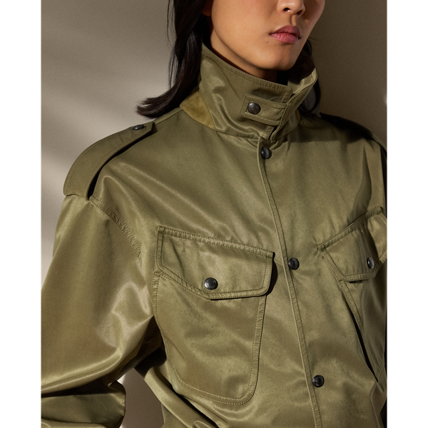RALPH LAUREN COLLECTION Teresa ピーチド ベルテッドコート Teresa Peached Belted Coat