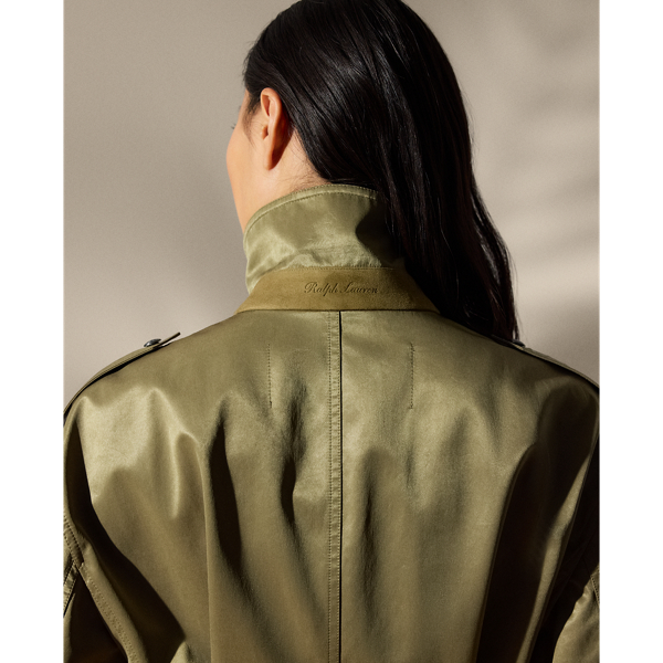 RALPH LAUREN COLLECTION Teresa ピーチド ベルテッドコート Teresa Peached Belted Coat