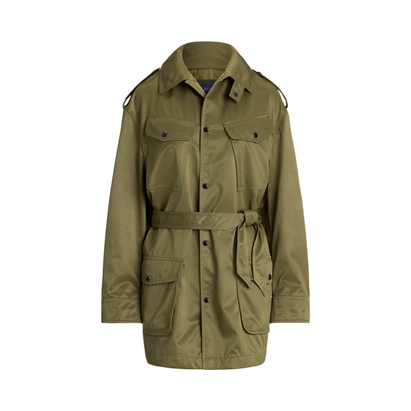 RALPH LAUREN COLLECTION Teresa ピーチド ベルテッドコート Teresa Peached Belted Coat for Women | Ralph Lauren® UK