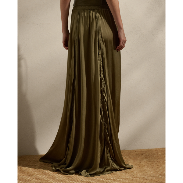 Dusty Sage Willem Silk Charmeuse Maxiskirt Ralph Lauren Collection 5