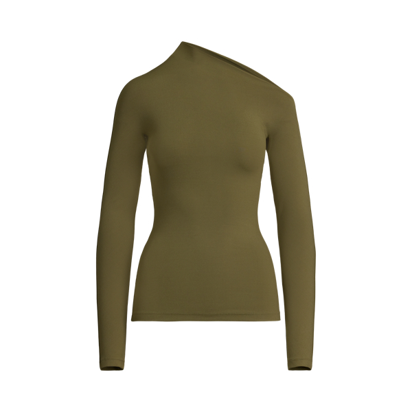 Haut asym&eacute;trique manches longues jersey Ralph Lauren Collection en 1