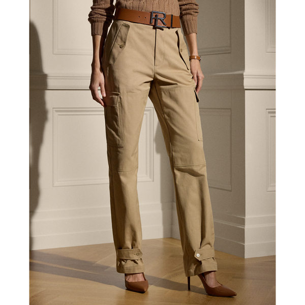 Ralph lauren khaki pants womens hotsell