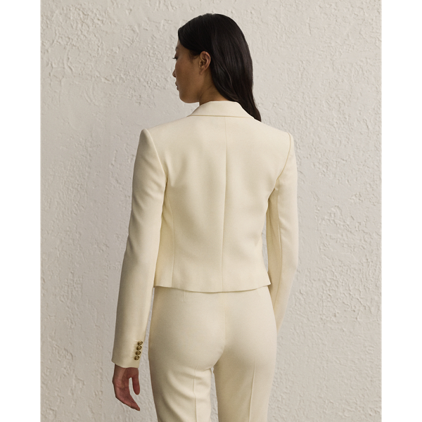 Jacke Spencer aus Wollkrepp Ralph Lauren Collection in Lux-Creme 5