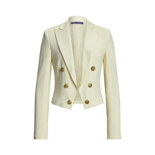 Jacke Spencer aus Wollkrepp Ralph Lauren Collection in Lux-Creme 2