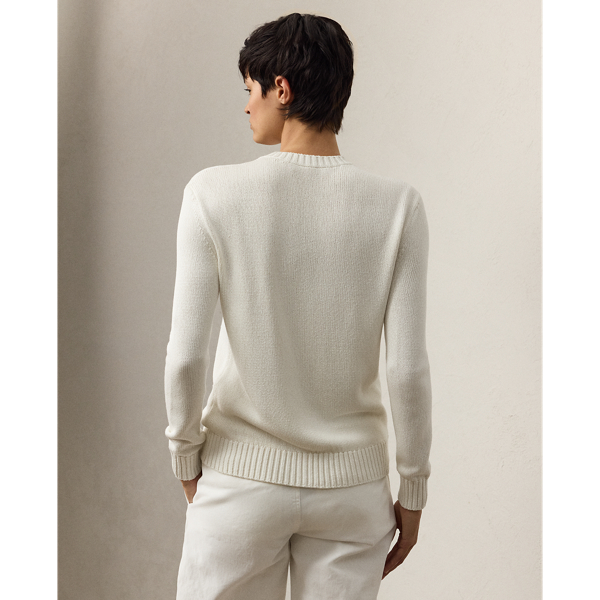 Hamptons Spring Polo Bear Silk Sweater