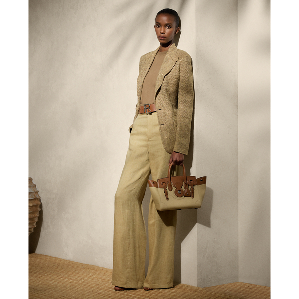 Hose Dean aus Seiden-Leinen-Twill