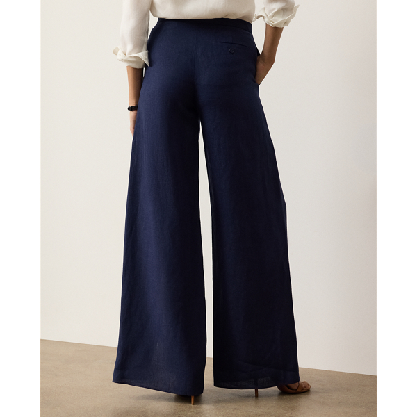 Ralph Lauren Collection Leora リネン パンツ ラックス ネイビー 5