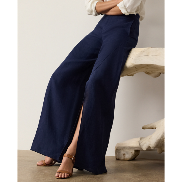 Ralph Lauren Collection Leora リネン パンツ ラックス ネイビー 6