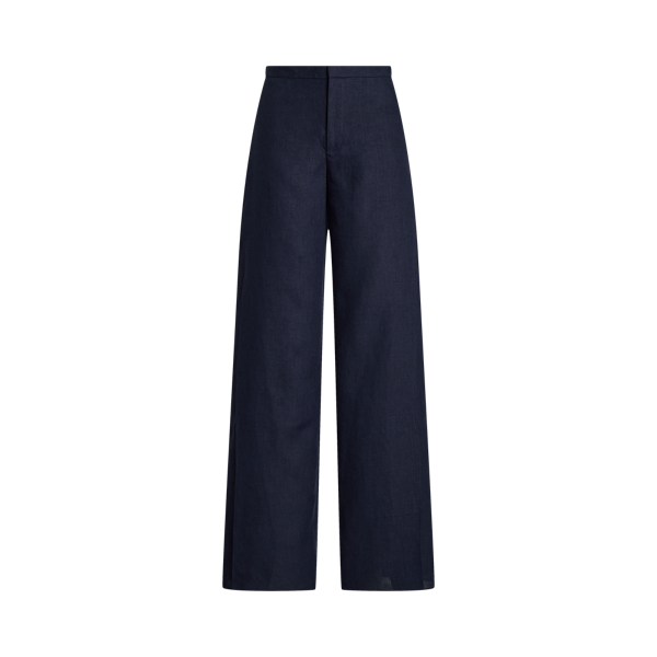 Ralph Lauren Collection Leora リネン パンツ ラックス ネイビー 2