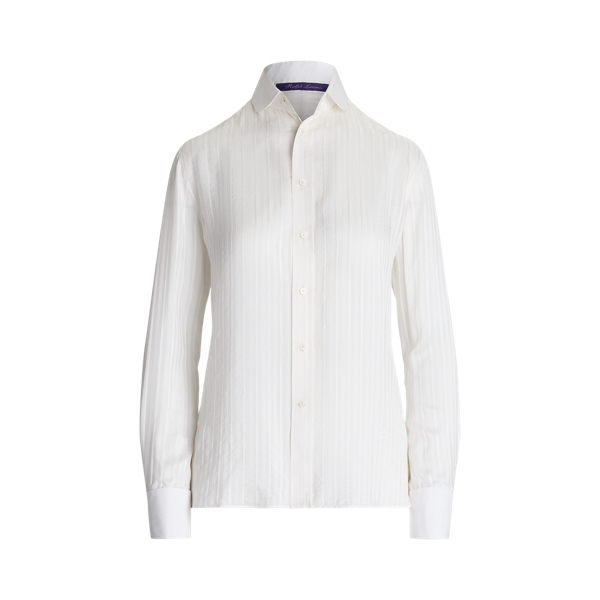 Classic Fit Satin Charmeuse Shirt