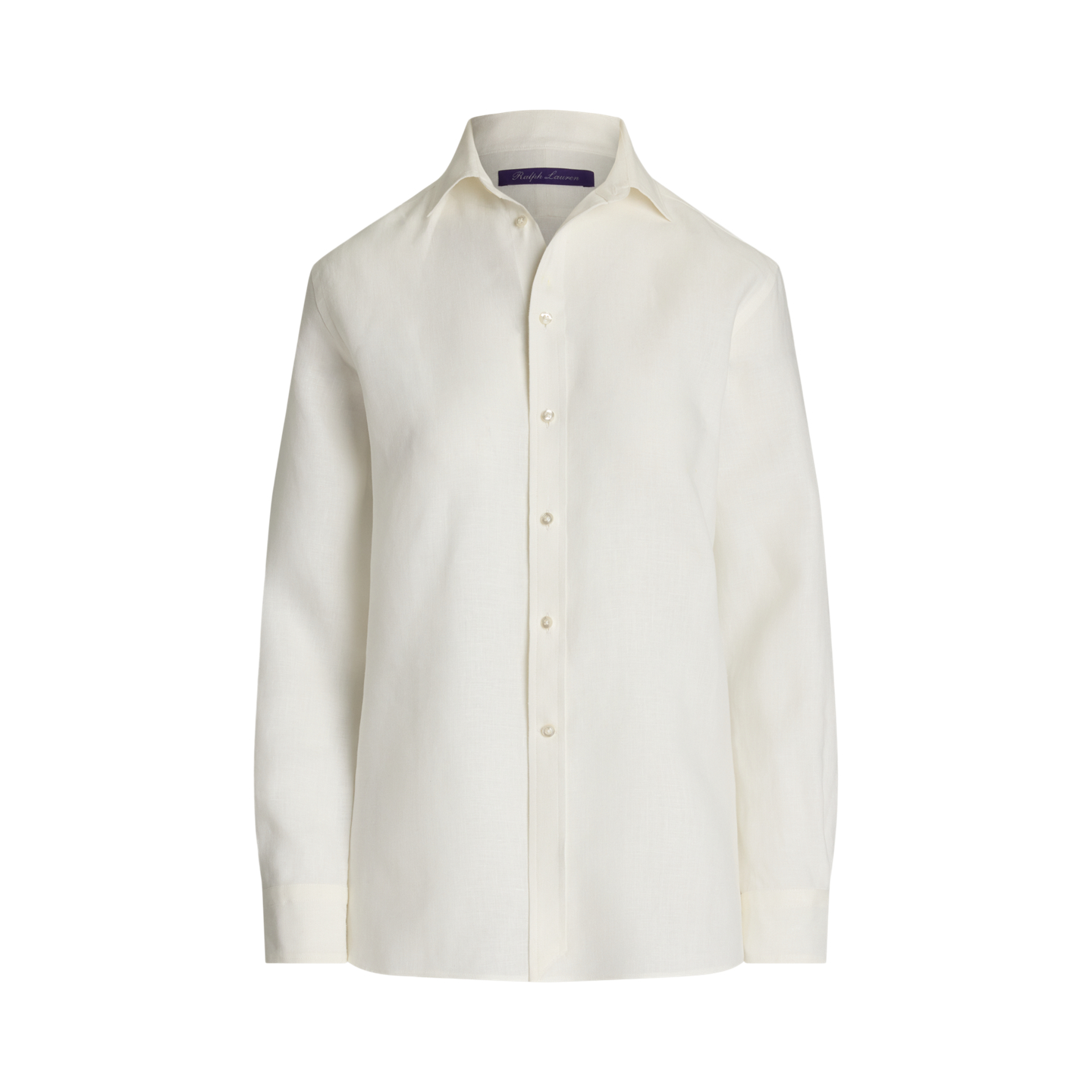 Женская рубашка Ralph Lauren Adrien Relaxed Fit Linen, цвет: Кремовый — фото 6
