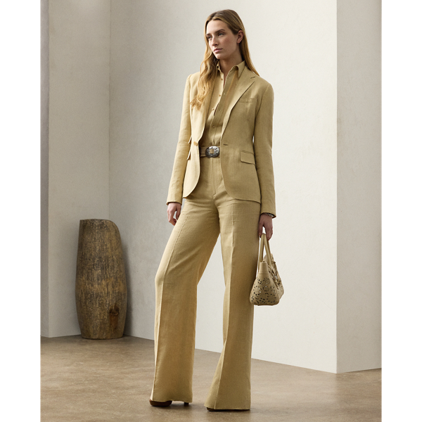 Light Sand Pantalon Dean en lin Ralph Lauren Collection 1