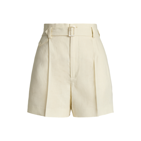 Ralph Lauren リネン ベージュ ショートパンツ ヴィンテージ Ralph Lauren リネン ショートパンツ W34 – 古着屋Top of the