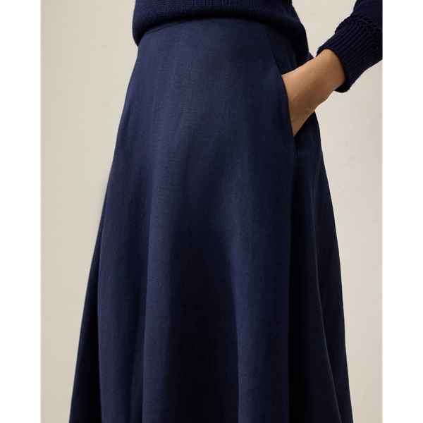 lauren ラルフローレン リネン スカート 中古・古着通販】POLO RALPH LAUREN (ポロ・ラルフローレン