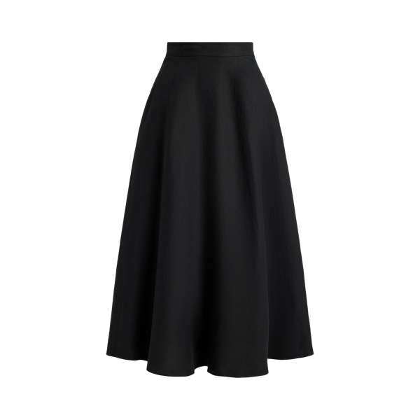 Black Erica Linen Skirt Ralph Lauren Collection 2
