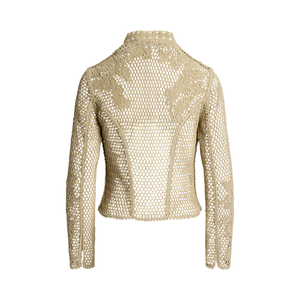 Light Sand Georgia Lamb-Suede Jacket Ralph Lauren Collection 2