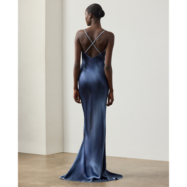 Autumn Charmeuse Evening Dress