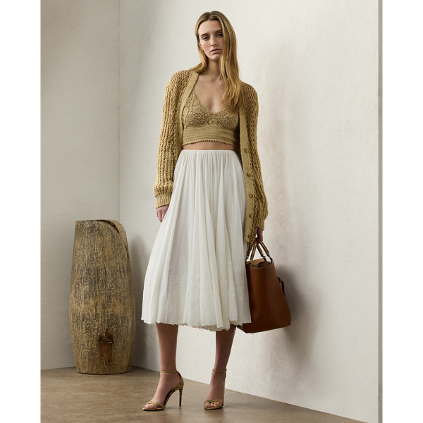 Women's White Designer Skirts | Ralph Lauren® LV