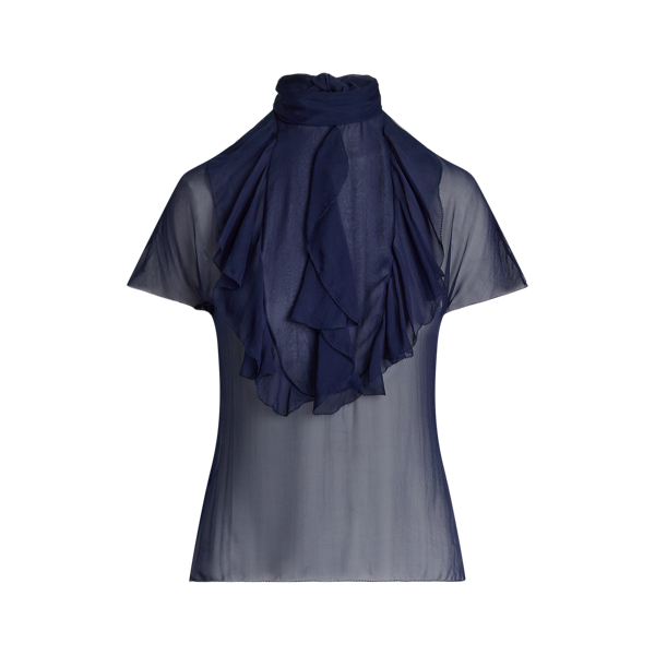Bluse Etta aus vorgewaschenem Chiffon Ralph Lauren Collection in 1