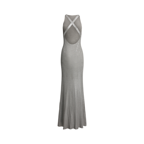 シック☆【LAUREN Ralph Lauren】メタリック イブニングドレス シック☆【LAUREN Ralph Lauren】メタリック イブニングドレス