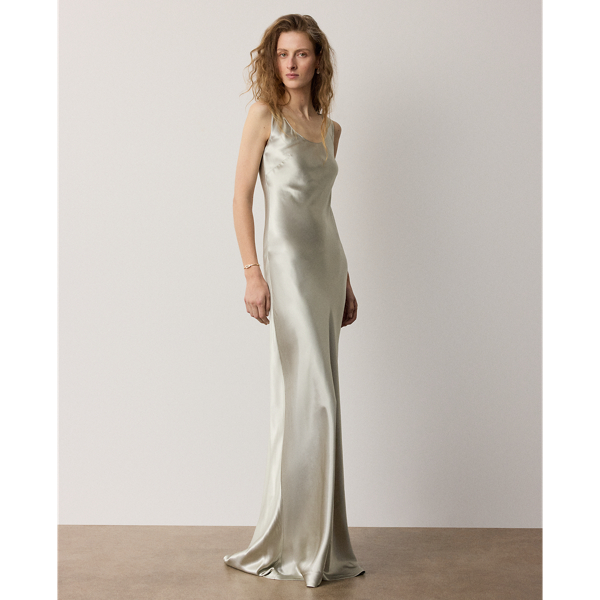 Shaila Charmeuse Evening Dress