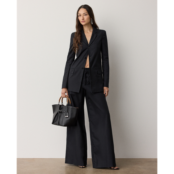 Pantalon Vidura en serg&eacute; de coton
