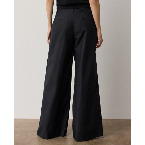 Pantalon Vidura en serg&eacute; de coton