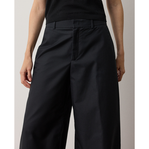 Pantalon Vidura en serg&eacute; de coton