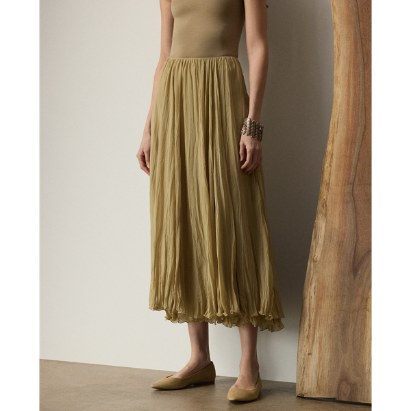Jordyn Pleated Chiffon Skirt