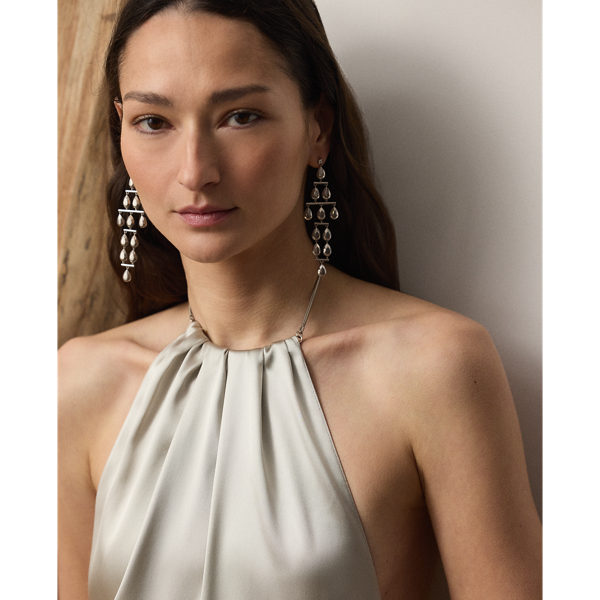 Corra Stretch Satin Evening Dress