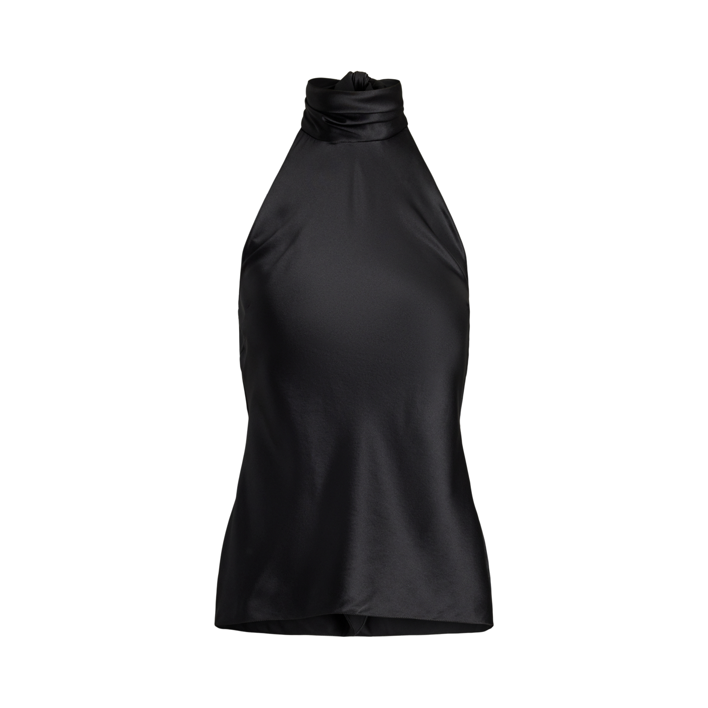 Женский топ Ralph Lauren Chilton Stretch Silk Charmeuse, цвет: Чёрный — фото 5
