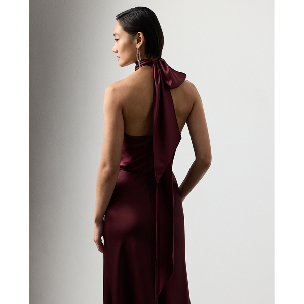 Bordeaux Chilton Stretch Silk Charmeuse Top Ralph Lauren Collection 5