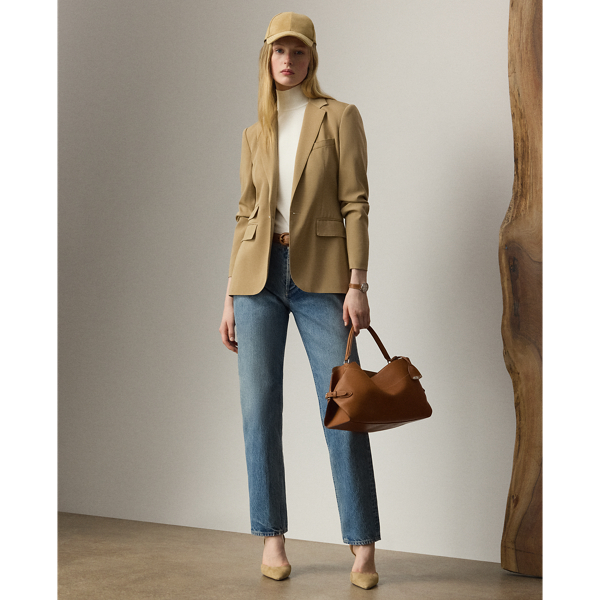 Tan Parker Wool Gabardine Jacket Ralph Lauren Collection 4