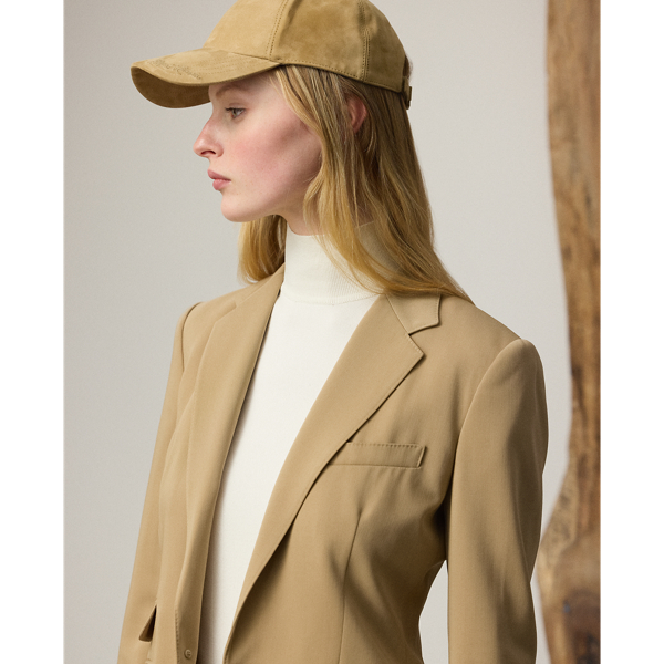 Tan Parker Wool Gabardine Jacket Ralph Lauren Collection 6