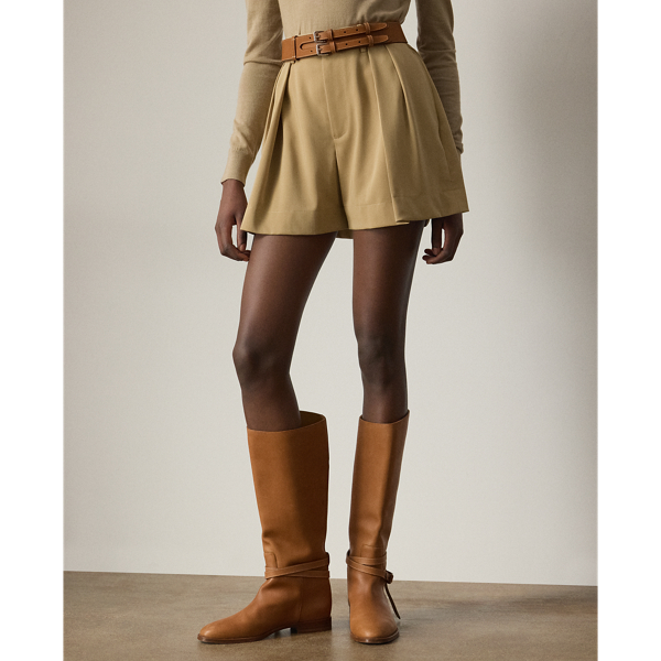 Tan Sherri Wool Trench Short Ralph Lauren Collection 4