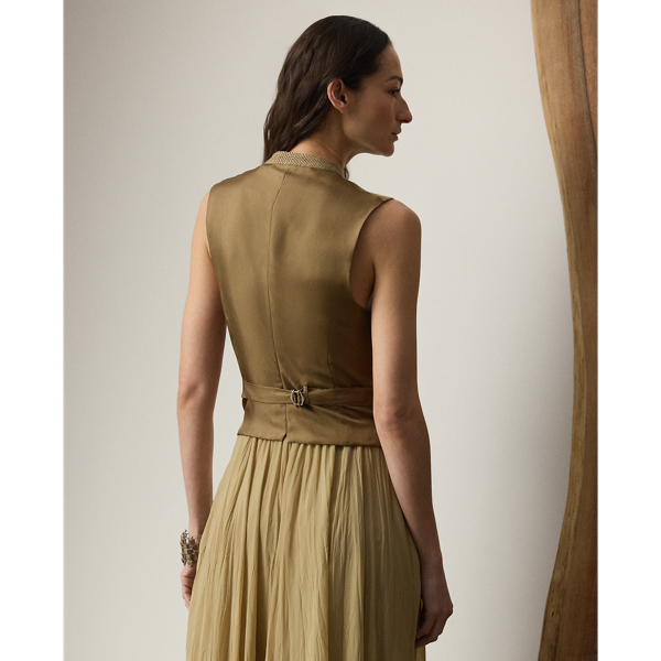 Weste Holland aus Gerstenkorn-Tweed