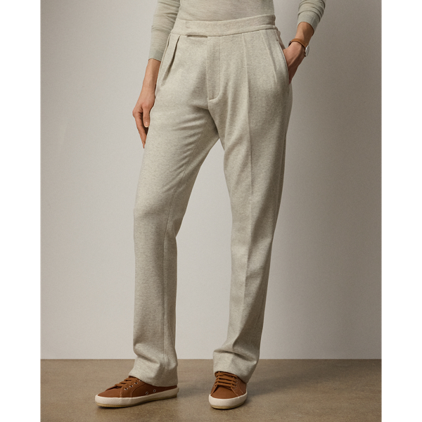 Tailored Cotton-Cashmere Fleece Pant