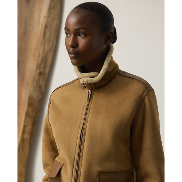 レザージャケット・コート Ralph Lauren FW25 MORRISON SHEARLING (290P01983 001) Morrison Shearling Coat