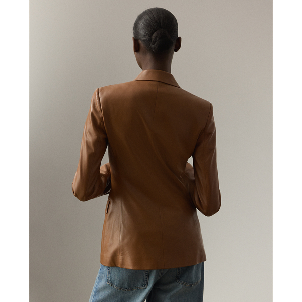 Lammlederjacke Camden Ralph Lauren Collection in Helles Toffee 5