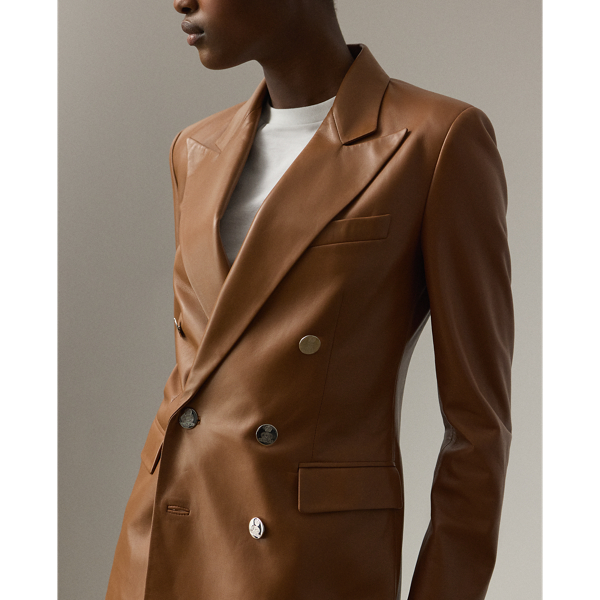 Lammlederjacke Camden Ralph Lauren Collection in Helles Toffee 6