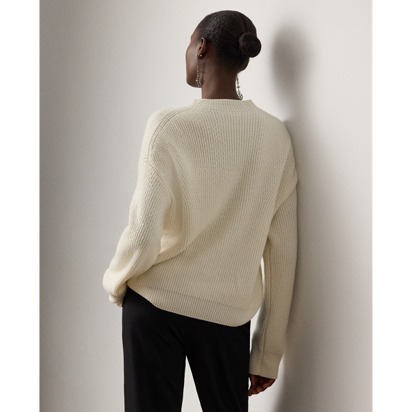 Embellished Cashmere Crewneck Sweater
