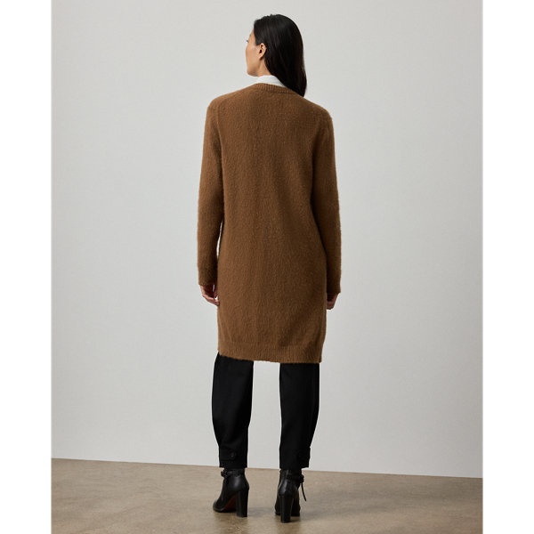 美品 Ralph Lauren ブラックレーベル カシミヤロングカーディガン フォックス カシミヤ ロングカーディガン