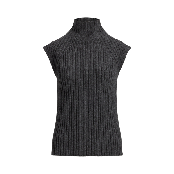 Cashmere Sleeveless Funnelneck Jumper Ralph Lauren Collection 1