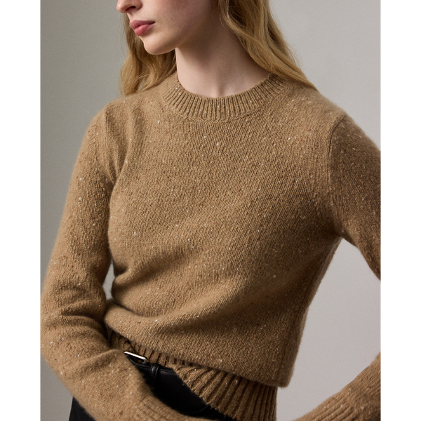 Cashmere Donegal Crewneck Sweater