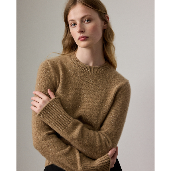 Cashmere Donegal Crewneck Sweater